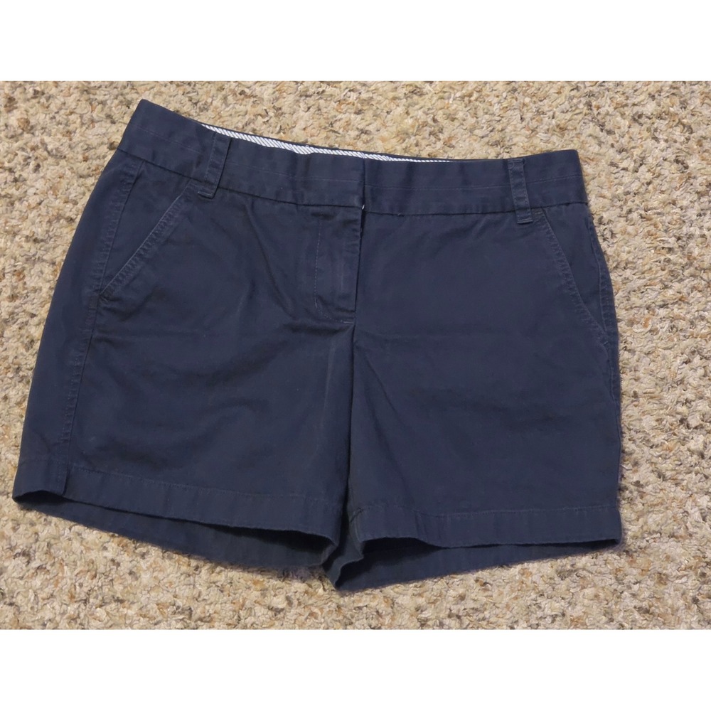 J.Crew 100% Cotton Chino Broken-In Shorts‎ Women's Size 8 Black